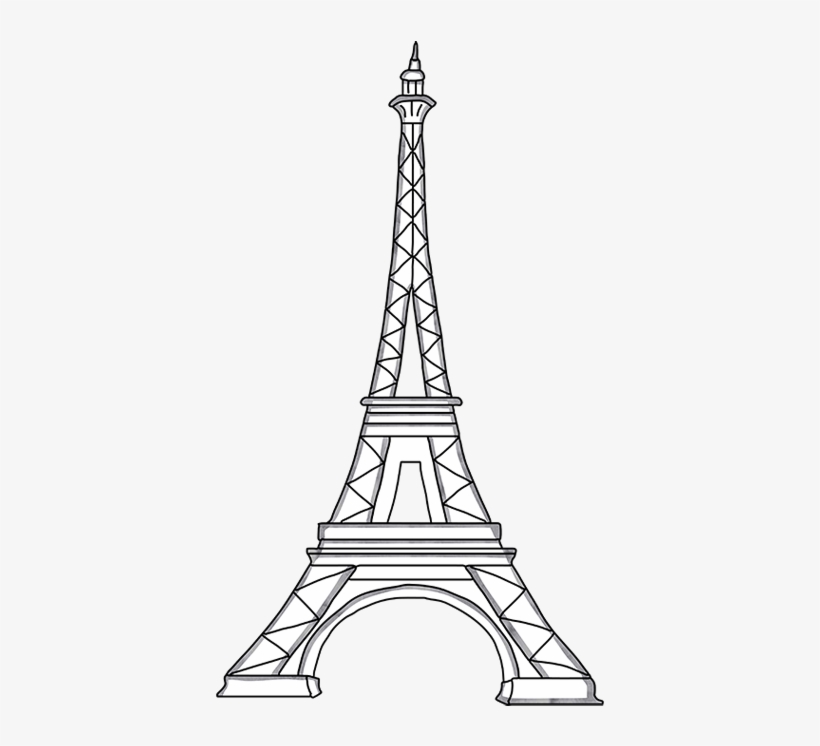 Eiffel Tower Template Cut Out 203144 - Steeple - Free Transparent PNG