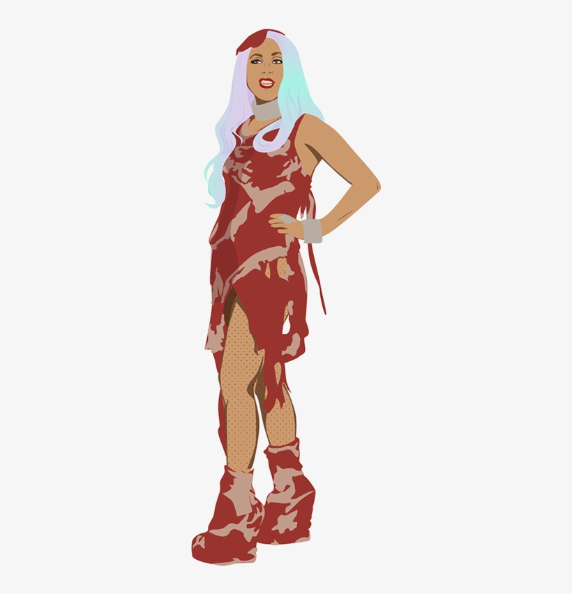 Meat Dress - Illustration, transparent png #7681251