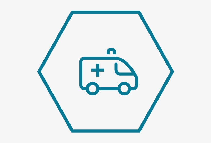 Emergency - 1 2 Hexagon, transparent png #7681312