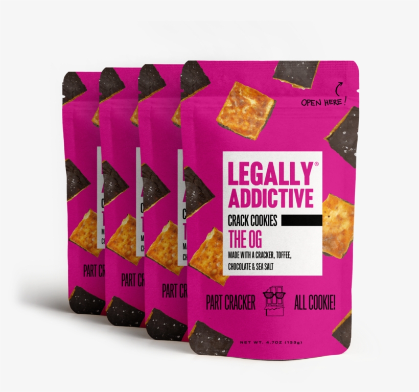 Og Crack Cookies - Legally Addictive Og Crack Cookies Handmade Gourmet, transparent png #7681438