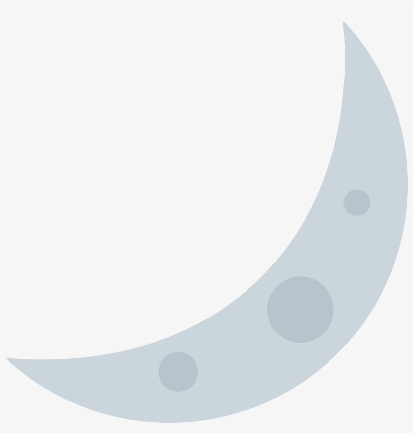 Crescent Moon - Crescent Moon Emoji Iphone, transparent png #7681764