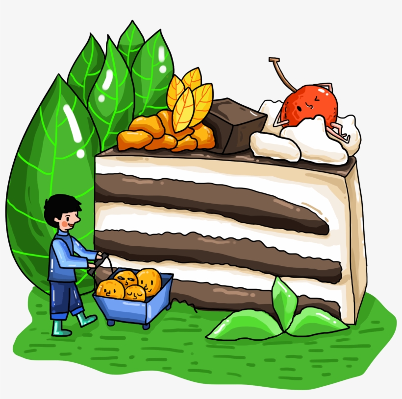 Fairytale Fantasy Wind Cake Character Transport Cart, transparent png #7682389