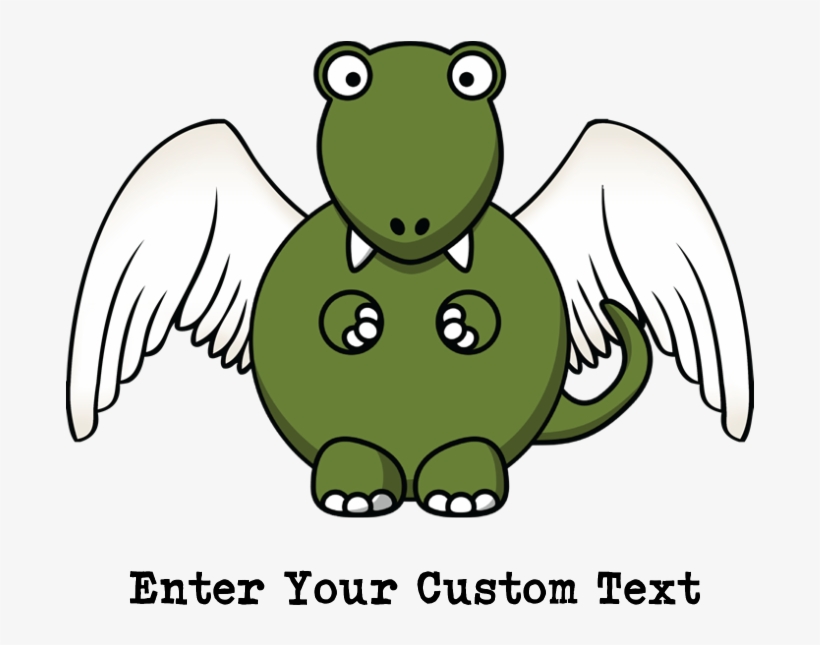 T Rex Dinosaur Angel Wings Baby Blanket - Fat T Rex Cartoon, transparent png #7682391