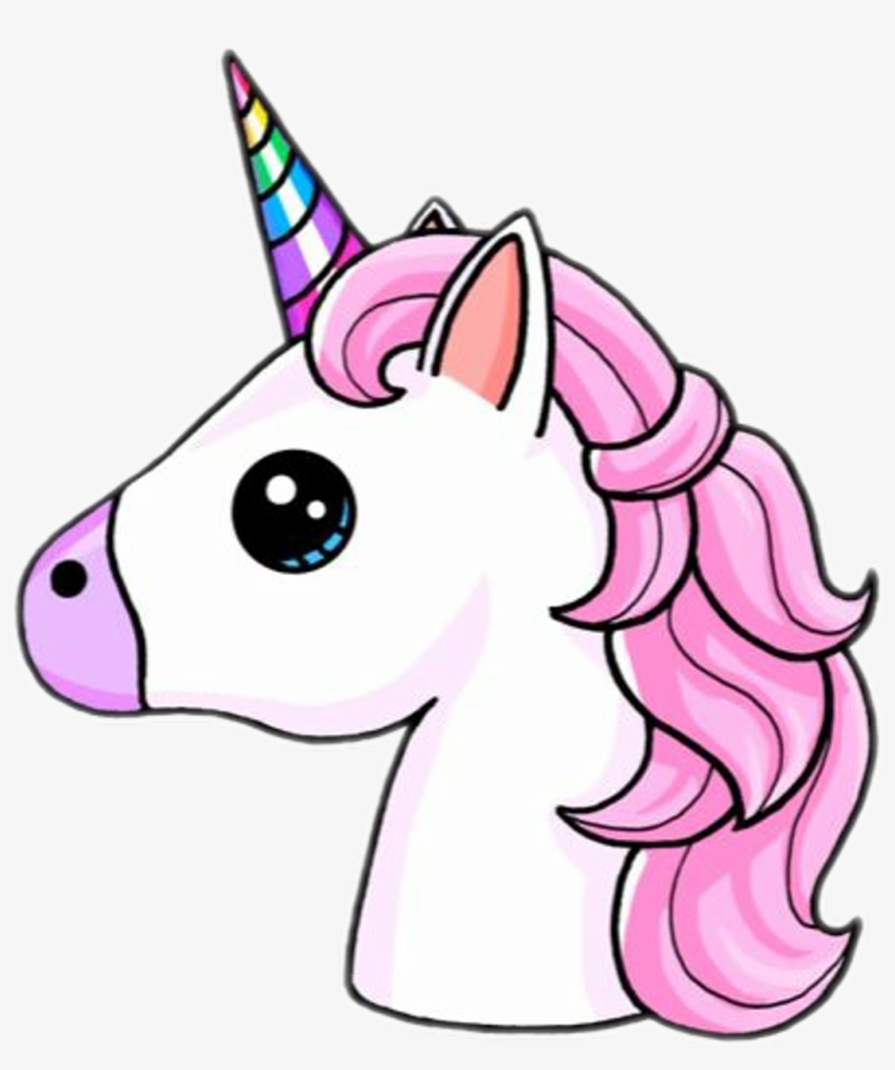 Unicorn Sticker - Cute Kawaii Unicorn, transparent png #7682890