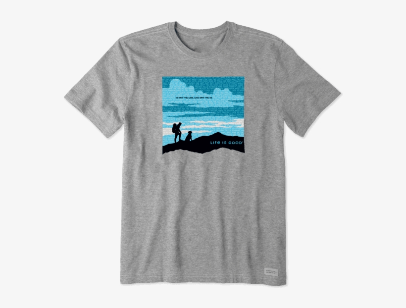 Men's Wordy Hike Men Crusher - Shirt, transparent png #7682932