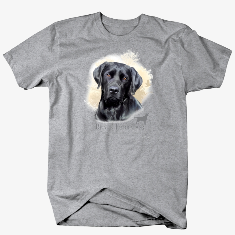 Image Is Loading Cute Black Lab Dogrador Dog Head Looking - Funny Gun Shirt, transparent png #7683159
