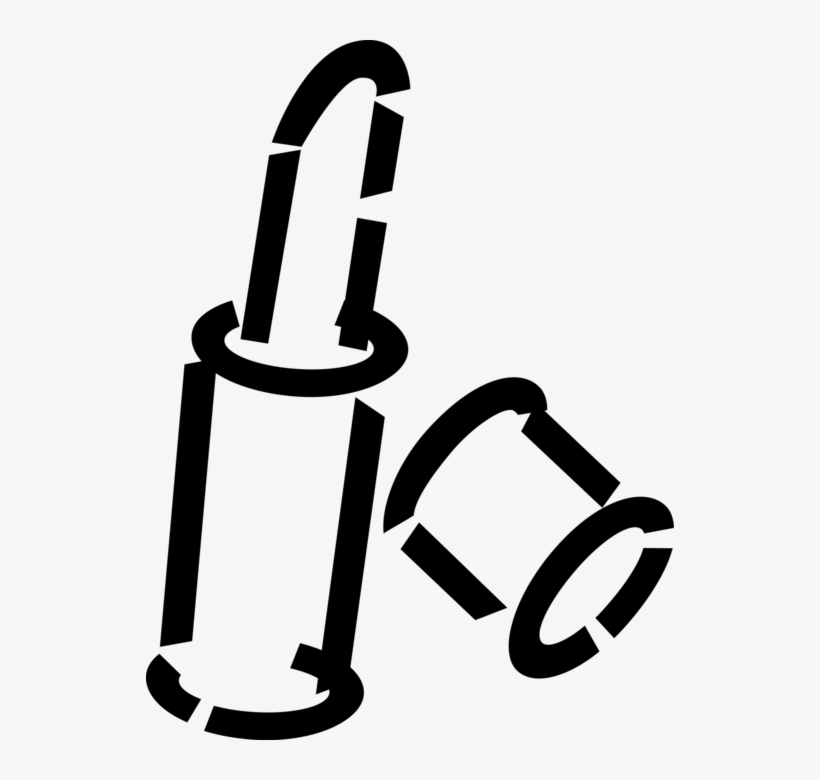 Vector Illustration Of Lipstick Cosmetic Beauty Product, transparent png #7683345