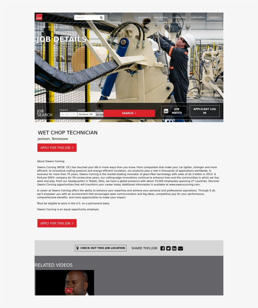 Owens Corning - Online Advertising, transparent png #7683680