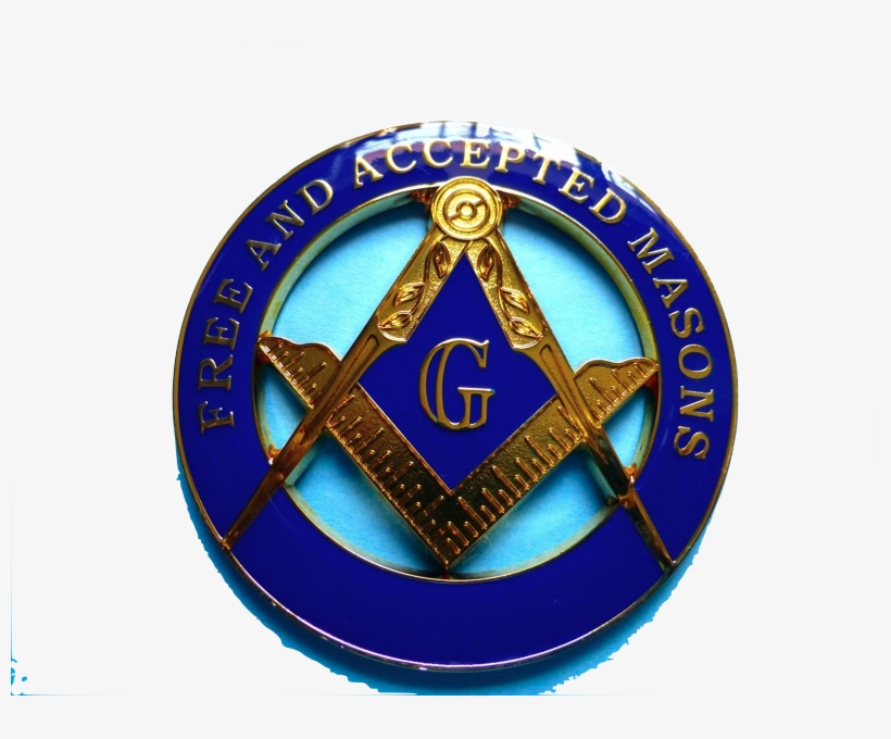 Blue Lodge Master Mason Cut Out F&am Alloy Zinc Car - Badge, transparent png #7684645