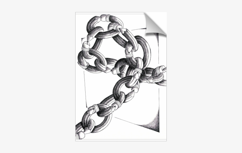Pencil Link Chain - Illustration, transparent png #7685434