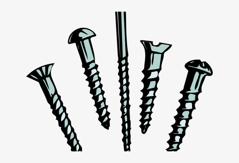 Nails Clipart Screw - Materials Attracted By Magnets, transparent png #7686063