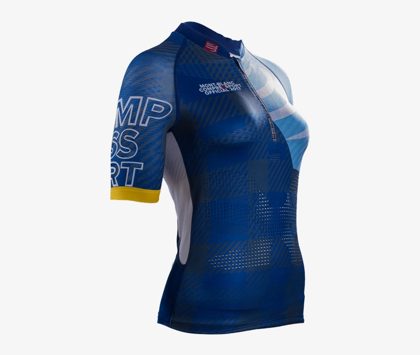 Maglia Running Compressport Shirt Utmb 2017 Woman - Shirt, transparent png #7686168