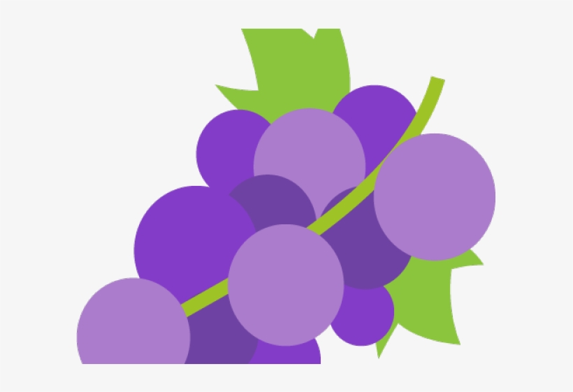 Grapes Clipart Emoji - Transparent Grape Emoji, transparent png #7686605