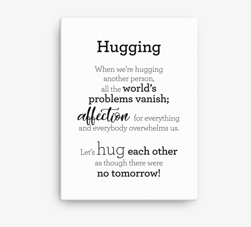 Hugging - Canvas - Hugging - Canvas - Heroic Imagination Project, transparent png #7688179