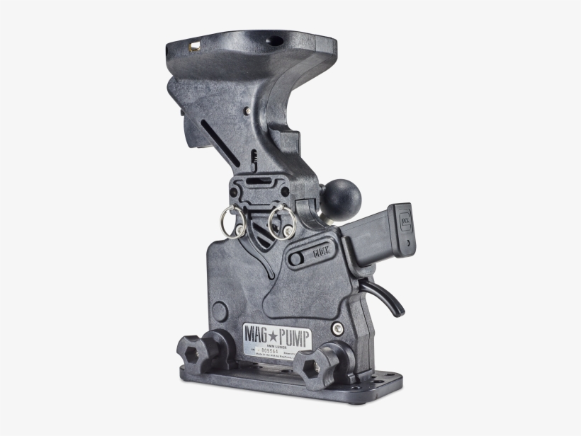 Magpump 9mm Pro Magazine Loader Compatible With Double - Machine Tool, transparent png #7688733