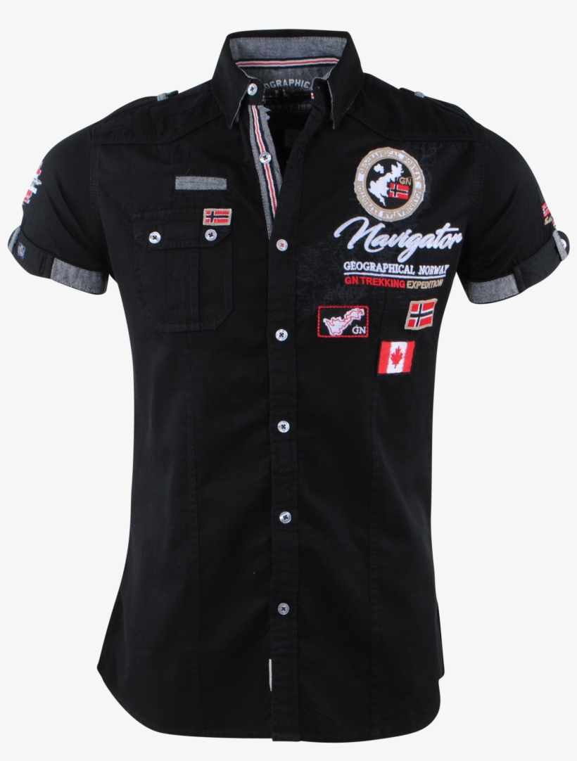 Men's Short Sleeve Shirt - Button, transparent png #7689815