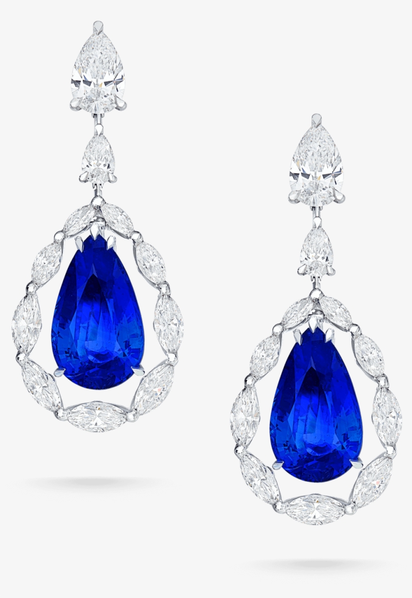 09 04 407 1 Sapphire Earrings Copy - Earrings, transparent png #7690334