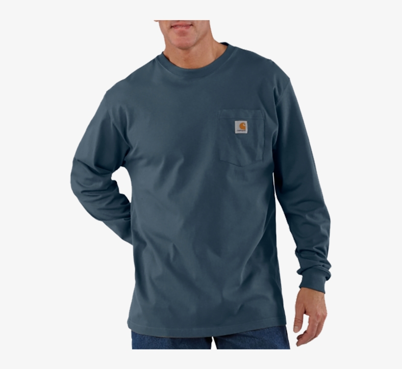 Workwear Ls T Shirt-core - Carhartt Long Sleeve Green, transparent png #7690483