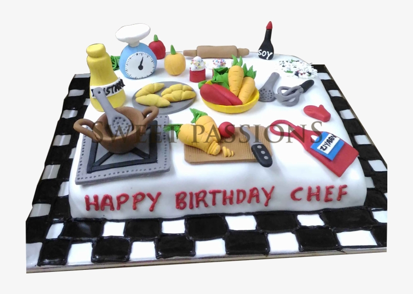 Chefs Table Cake - Birthday Cake For Chef, transparent png #7690670