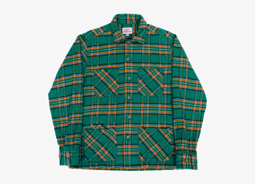 Unisex Battenwear 5-pocket Canyon Shirt - Plaid, transparent png #7690732