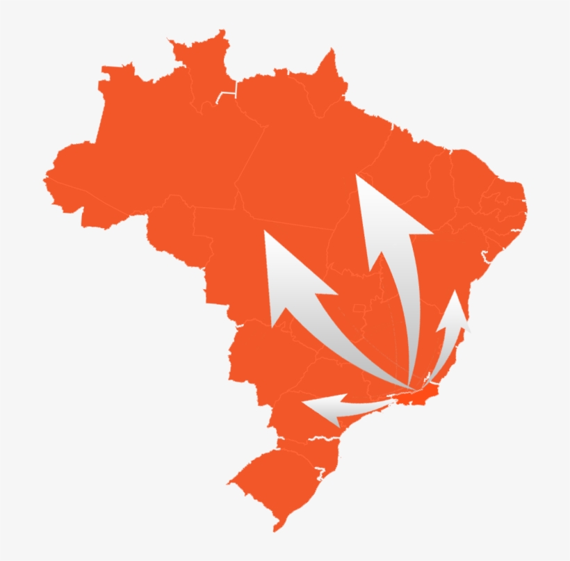Brazil Map Outline, transparent png #7690760