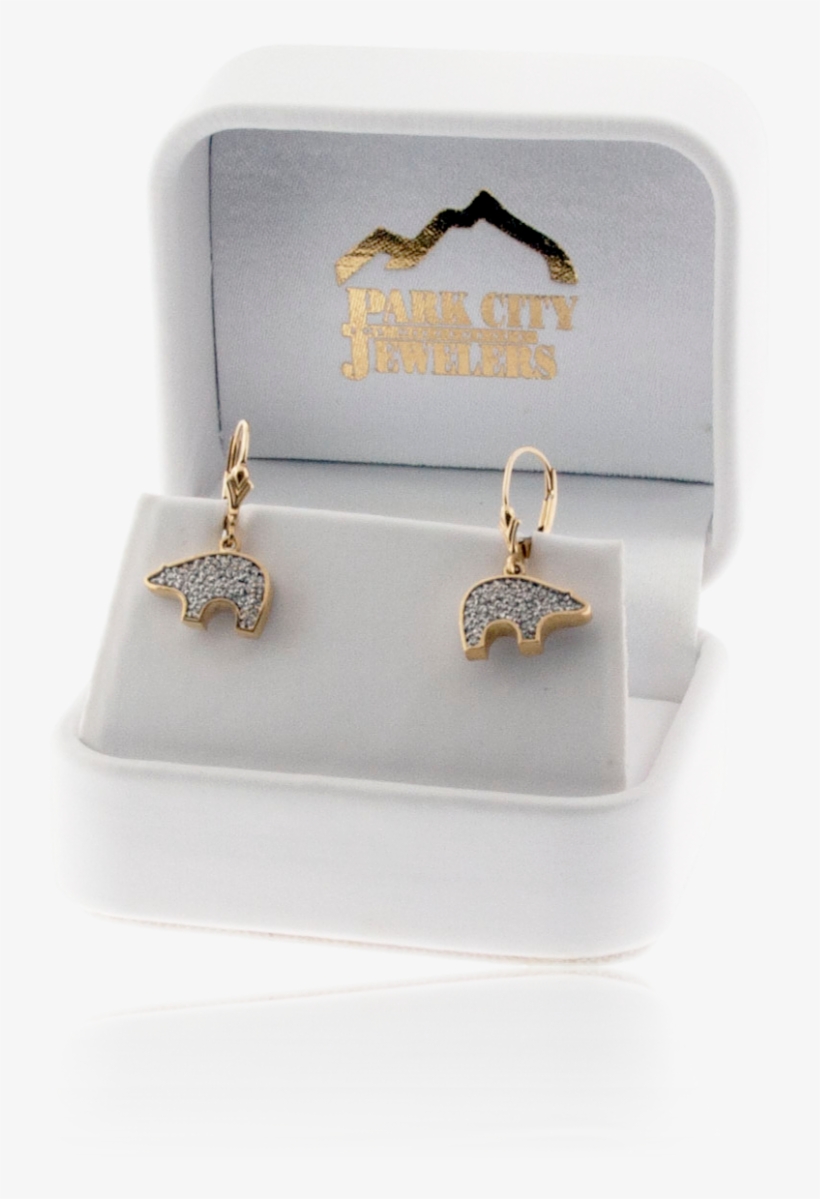 Bear Shaped Pave Diamond Earrings - Earrings, transparent png #7691310