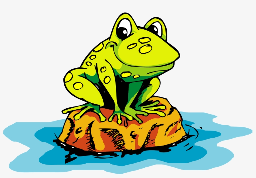 5) Why Did Frog Cross The Road - Cartoon Frog, transparent png #7692037
