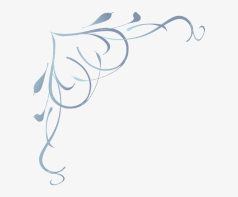 Swirl Daisy Clipart - Fancy Designs For Corners, transparent png #7692345