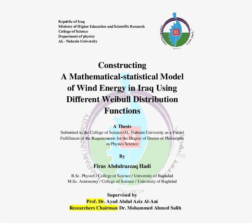 Pdf - Nahrain University, transparent png #7692639