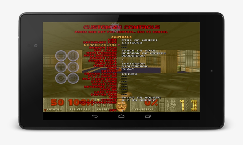 In The Game To To Options -> Customise Controls, Find - Tablet Computer, transparent png #7693158