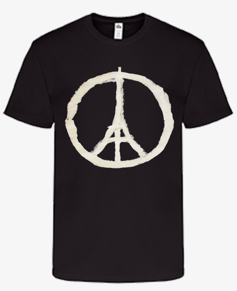 Peace Sign Eiffel Tower - Raiders Golden Knights Shirt, transparent png #7693352