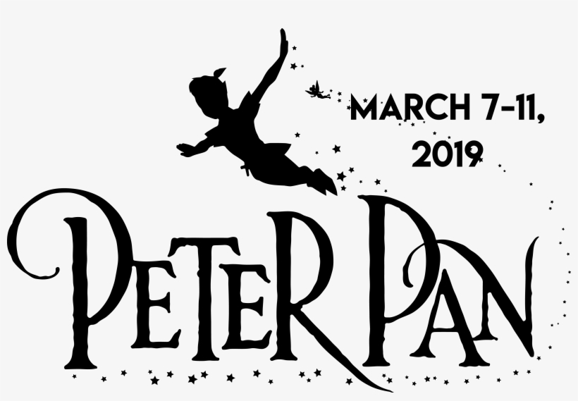 Peter Pan, The High Flying Tony© Award Winning Musical, - Black And White Peter Pan, transparent png #7694736