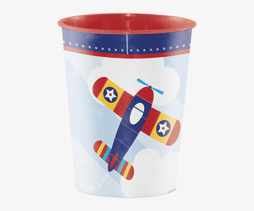 Airplane Flyer 16 Oz Hard Plastic Keepsake Cup - Airplane, transparent png #7695182