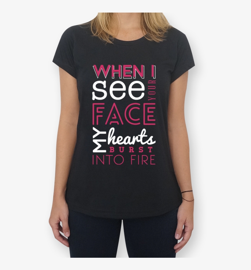Camiseta Hearts Burst Into Fire De Barbara Câmarana - T-shirt, transparent png #7695695