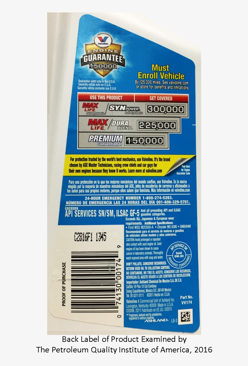 Click Above For Larger Image - Valvoline, transparent png #7696789