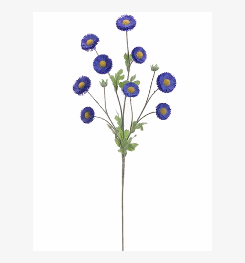 29" Aster Daisy Spray Helio - Artificial Flower, transparent png #7697733