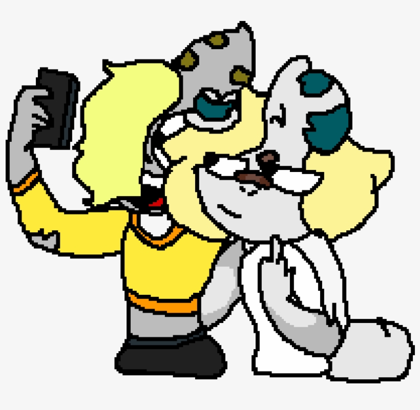Lulu And Nicole - Selfie Drawing Base, transparent png #7697865