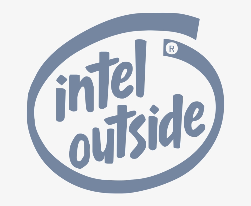 Intel Outside - Intel Outside Logo, transparent png #7698249