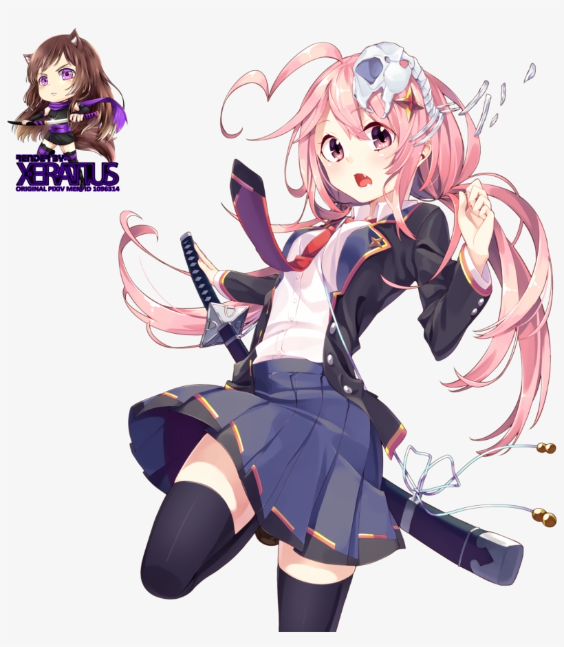 Manga Girl, Anime Girls, Anime School Girl, Art And - Anime Girl Transparent Render, transparent png #7698719