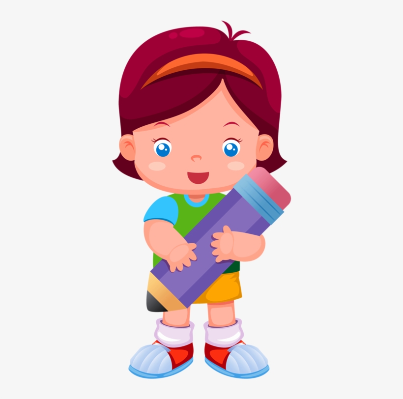 5 - Dibujos De Niños Escolares, transparent png #7698810