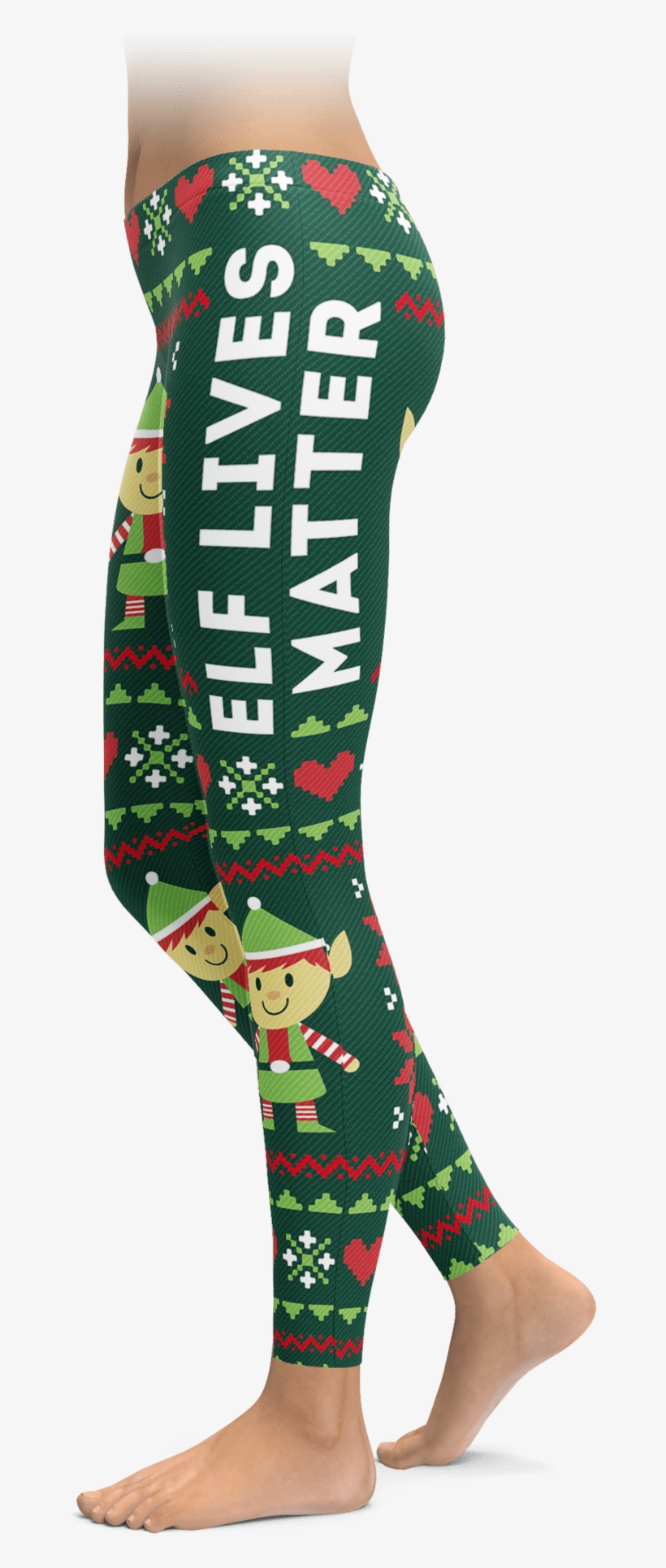 Christmas Elves Lives Matter - Leggings, transparent png #7699231
