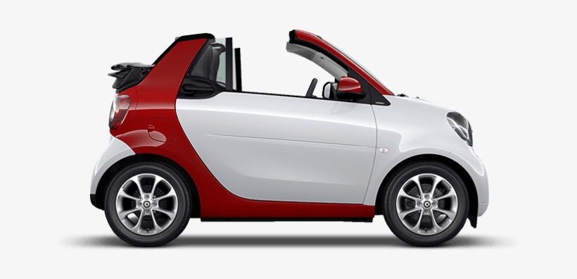 Used Cars - Smart Fortwo Convertible White With Orange Uk, transparent png #7699726