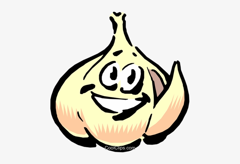 Cartoon Garlic Royalty Free Vector Clip Art Illustration - Cartoon Garlic Clove, transparent png #770113