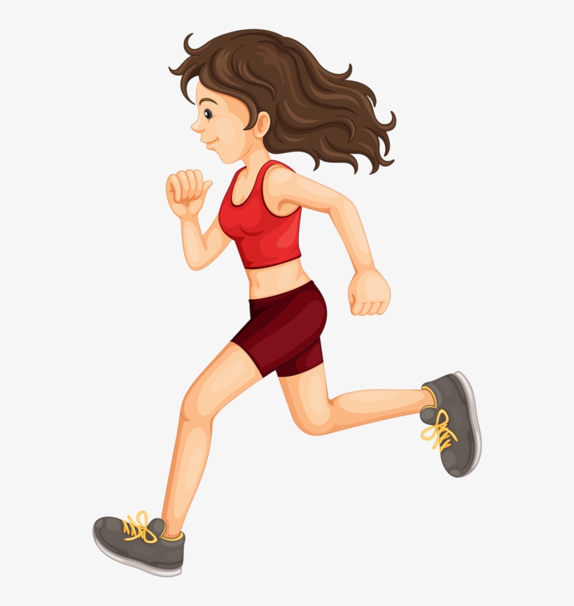 Clipart Girl Exercise - Exercising Clipart Png, transparent png #770300