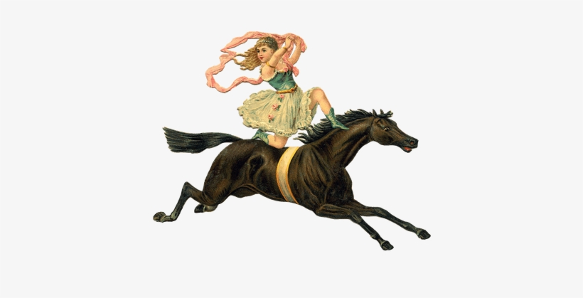 Victorian Girl Horse - Enjoy The Ride Horse, transparent png #770409
