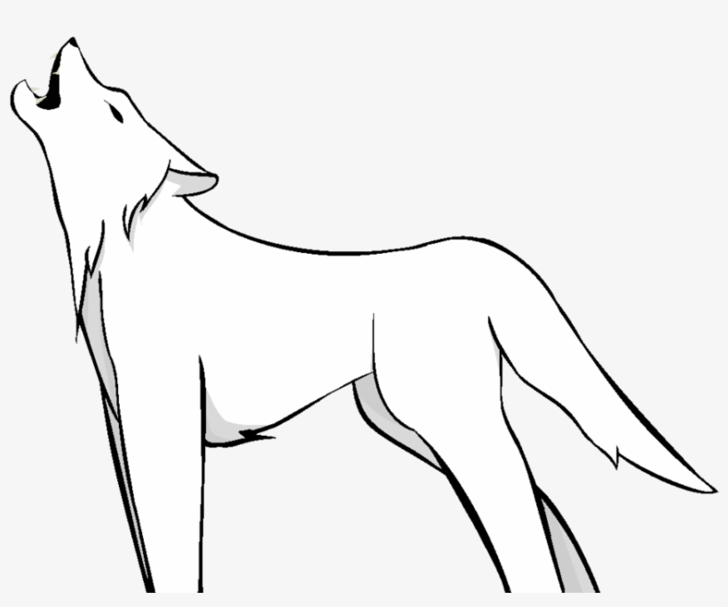 Wolf Clipart Base - White Wolf Howling Transparent, transparent png #770668