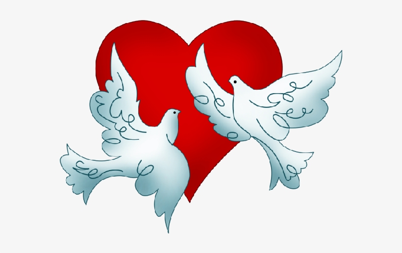 Wedding - Couple Dove For Wedding, transparent png #771069