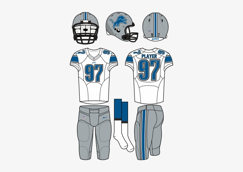 Detroit Lions - New York Jets Home Uniform, transparent png #771195