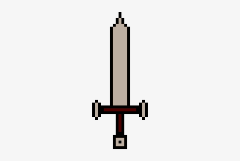 Espada Mamalona - Rusty Sword Pixel Art, transparent png #771764