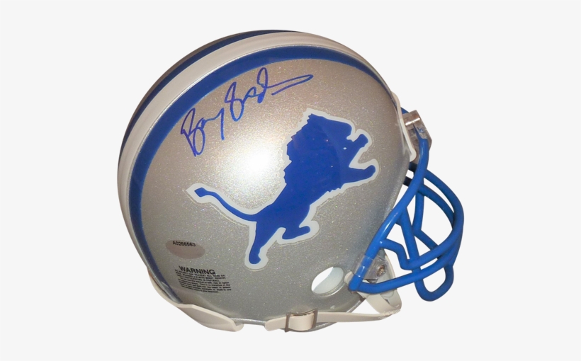 Autographed Barry Sanders Helmet - Auth Proline 13089, transparent png #771789